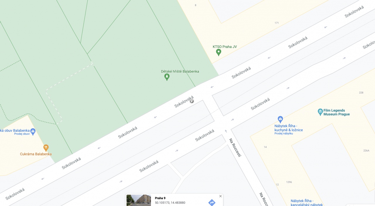 Prodlevy semaforů Sokolovská x Na Rozcestí
