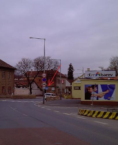 Přechod na Malešickém nám.