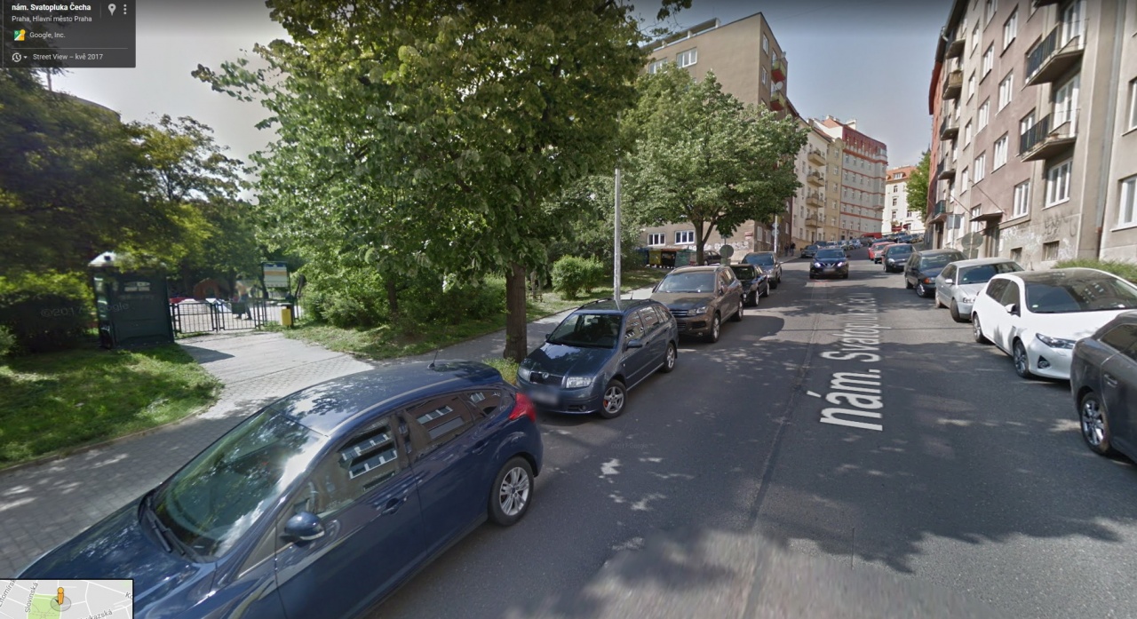 Umístění zpomalovacího retardéru v ulici Tolstého