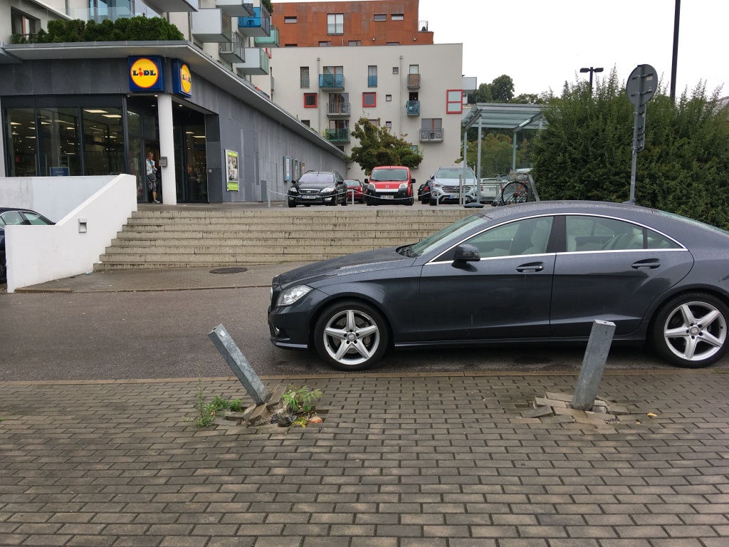 Vyvrácené sloupky ve Vršovické