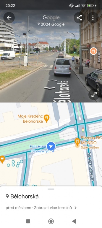 Nebezpečně úzká křižovatka -riziko kolize 