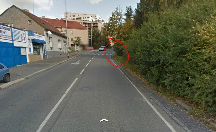 Přechod bez rozhledových poměrů