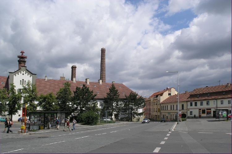 Zbraslavské náměstí - pohyb chodců a cyklistů