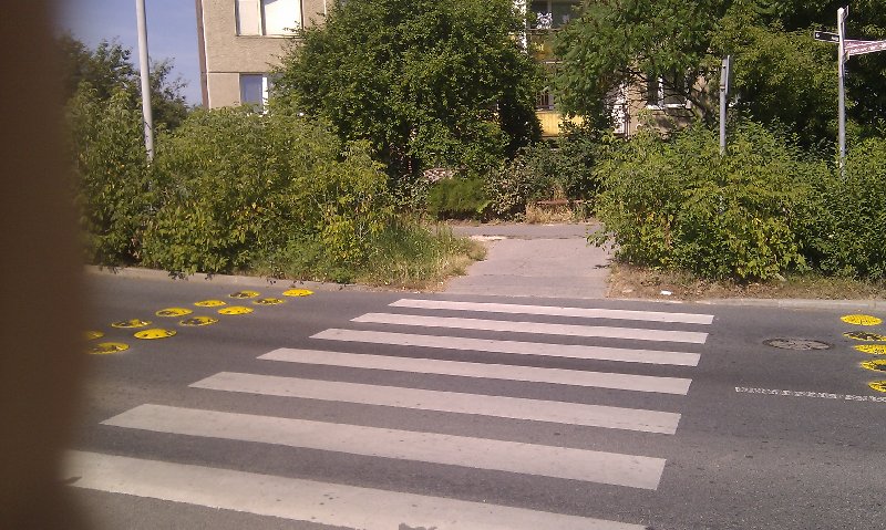 Nepřehledný vstup do vozovky