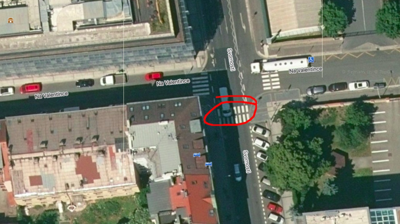 Nebezpečný přechod na ulici Svornosti