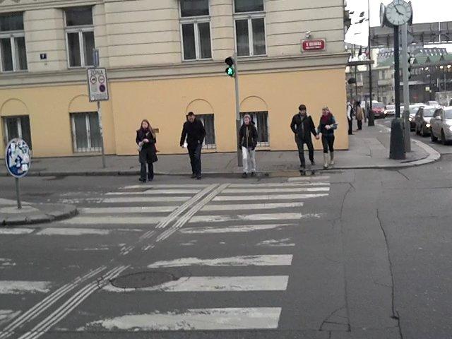 Krátká zelená u přechodu U Bulhara