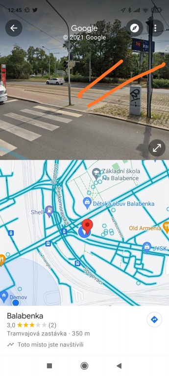 Prechod Ceskomoravska u Balabenky