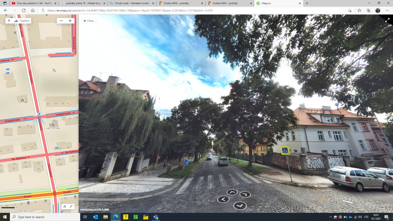 Nebezpečný přechod, Chorvatská ul. Praha 10