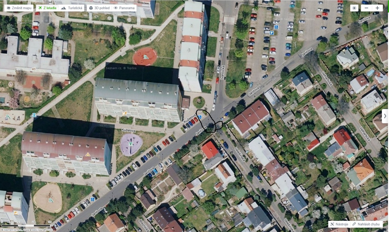 Chybějící přechod IvančickáxJančova Praha 18