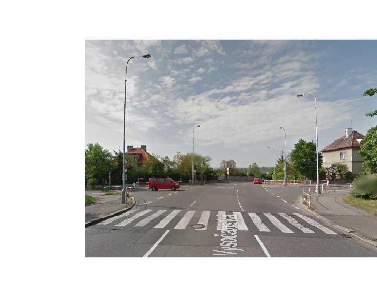 Chybí vyznačení přechodu Vysočanská